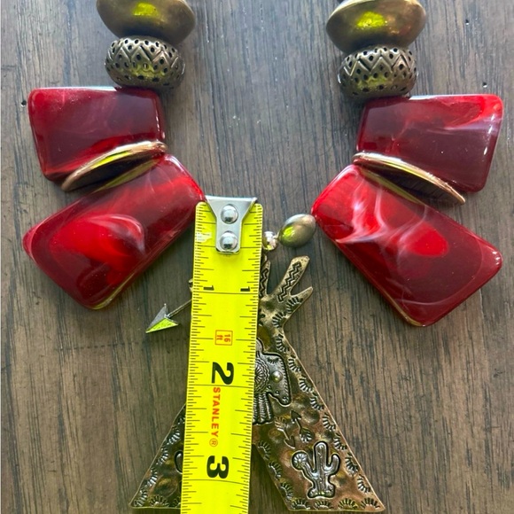 Tribal TeePee Statement Necklace - Picture 7 of 7